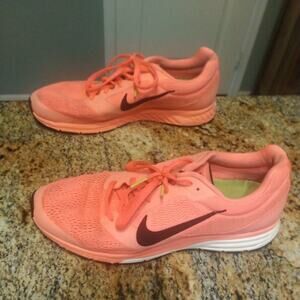 Nike Womens Air Zoom Fly 2 Running Shoes Orange 707607-800 Lace Up Low Top 11M